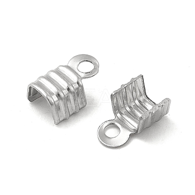 Tarnish Resistant 304 Stainless Steel Folding Crimp Ends STAS-P319-03P-1