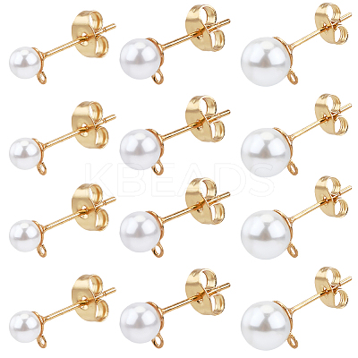 304 Stainless Steel Stud Earring Findings EJEW-SP0001-17M-1