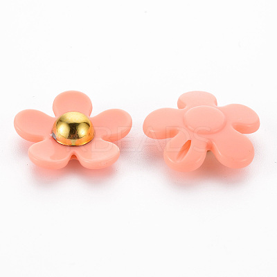 Opaque Acrylic Beads X-SACR-N007-D-01D-1