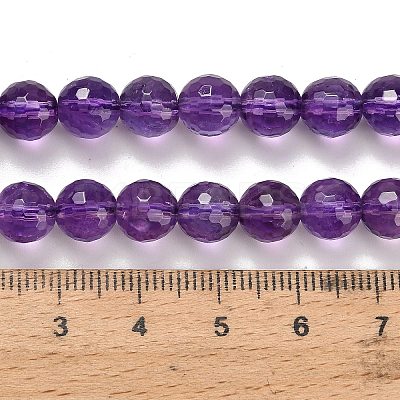 Natural Amethyst Beads Strands G-H329-D01-8mm-B-1