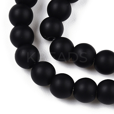 Opaque Glass Beads Strands GLAA-T032-P4mm-MD01-1