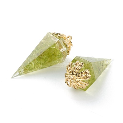 Resin Pointed Pendants G-L571-01-1