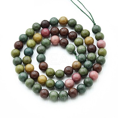 Natural Quartz Beads Strands G-N355-6mm-28-1