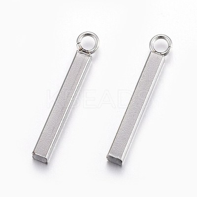 Tarnish Resistant 201 Stainless Steel Pendants STAS-L214-08P-1