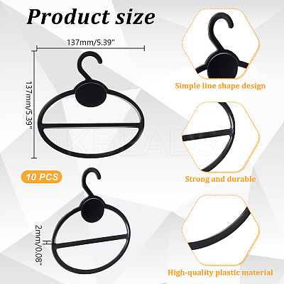 Plastic Scarf Display Hangers AJEW-WH0528-63A-1