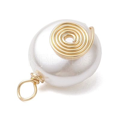 ABS Plastic Imitation Pearl Pendants PALLOY-JF02601-04-1
