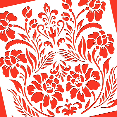PET Hollow Out Drawing Painting Stencils DIY-WH0418-0014-1