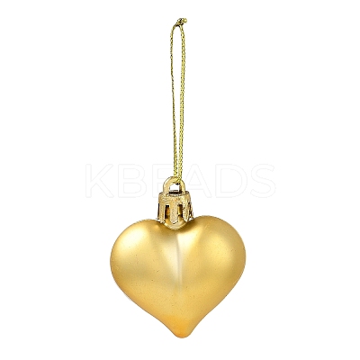 Valentine's Day Electroplate Plastic Heart Pendants Decorations KY-D020-02A-1