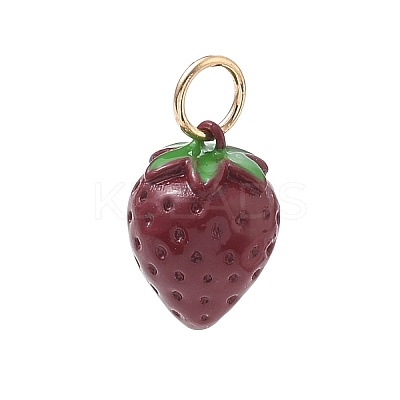 Brass Enamel Pendants KK-CBA109E-08-1