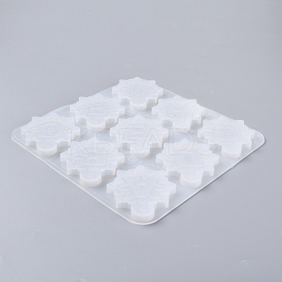 26 Letters & Ampersand Flower Pendant Silicone Mold DIY-O008-01-1