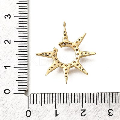 Brass Micro Pave Cubic Zirconia Pendants LS-KK-Q035-07G-1