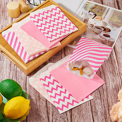 40Pcs 4 Styles Kraft Paper Bags CARB-TA0001-12A-1