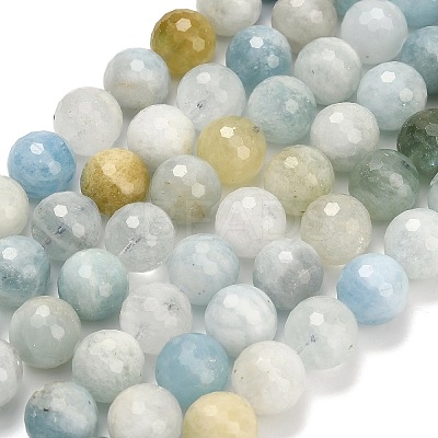 Natural Aquamarine Beads Strands G-L642-F05-12mm-1