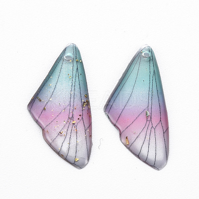 Transparent Resin Pendants RESI-Q216-001E-1