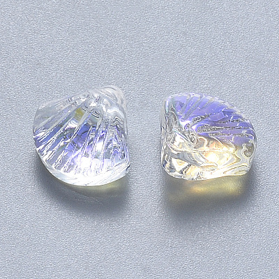 Transparent Spray Painted Glass Beads LS-GLAA-T016-05C-1