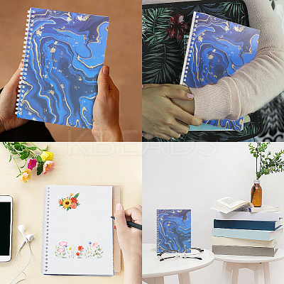 Sticker Collecting Loose-leaf A5 Spiral Bound Notebook AJEW-CP0007-84D-1