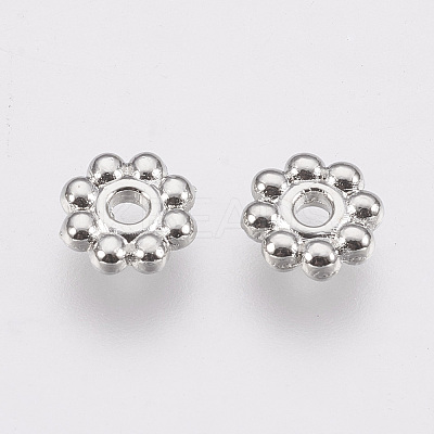 Alloy Daisy Spacer Beads PALLOY-L166-31P-1