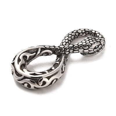 Tibetan Style 304 Stainless Steel Pendants STAS-M334-18AS-1