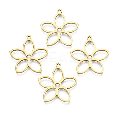 Ion Plating(IP) 201 Stainless Steel Pendants STAS-N098-049LG-1