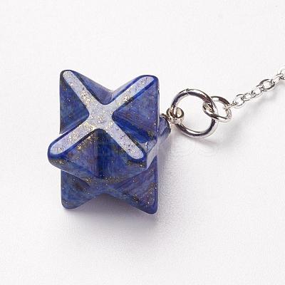 Chakra Natural Lapis Lazuli Dowsing Pendulums G-F516-01E-1