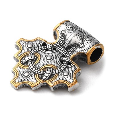 Ion Plating(IP) Viking 304 Stainless Steel Pendants STAS-D014-08AG-1