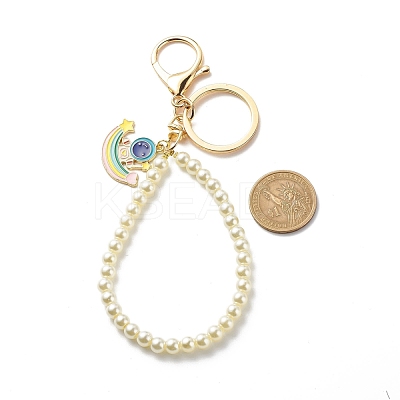 Alloy Enamel Spaceman Pendant Keychains KEYC-JKC00362-02-1