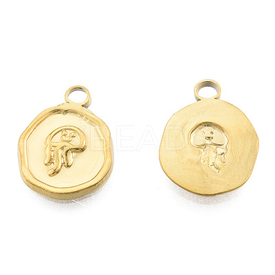 Ion Plating(IP) 201 Stainless Steel Pendants STAS-N098-244LG-1