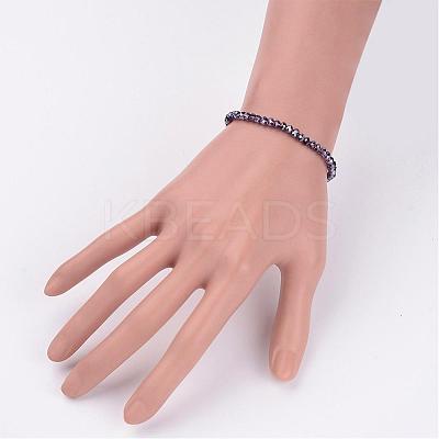 Glass Beaded Stretch Bracelets BJEW-JB02308-02-1