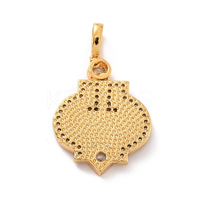 Natural Shell Pendants KK-K257-08B-G-1