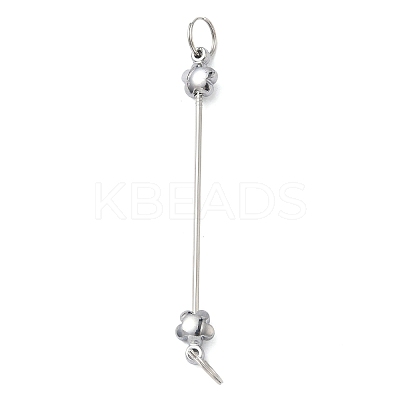 Iron Beadable Keychain Bar IFIN-F164-01-1