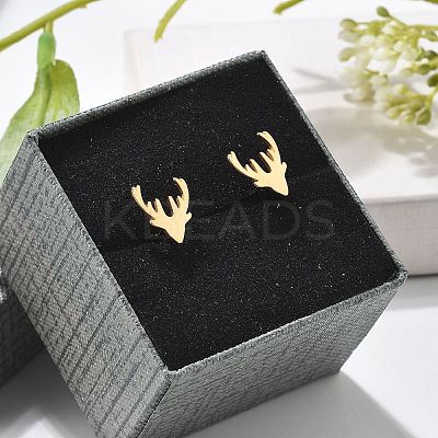 304 Stainless Steel Stud Earrings EJEW-I317-03G-1