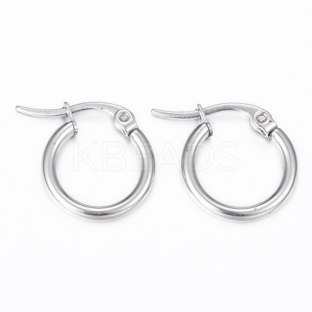 304 Stainless Steel Hoop Earrings EJEW-H344-01P-1