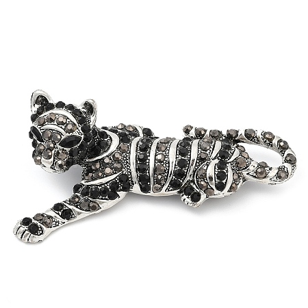 Alloy Rhinestone Brooches for Backpack Clothes JEWB-K007-05A-AS-1