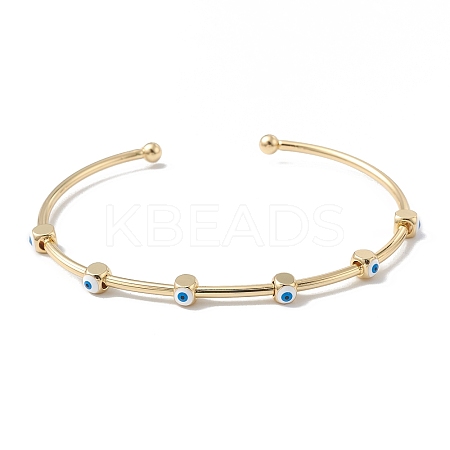 Brass Cuff Bangles BJEW-A134-02G-10-1