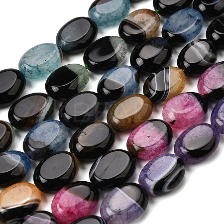 Natural Agate Beads Strands G-F820-N01-01-1