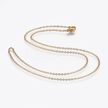 304 Stainless Steel Cable Chain Necklaces LS-NJEW-F248-23A-G-1