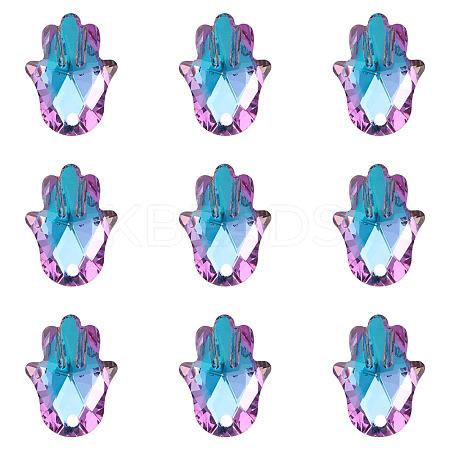 K9 Glass Rhinestone Pendants X-GLAA-TA001-008-1
