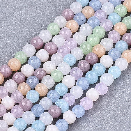 Opaque Glass Beads Strands X-GLAA-T006-10A-1