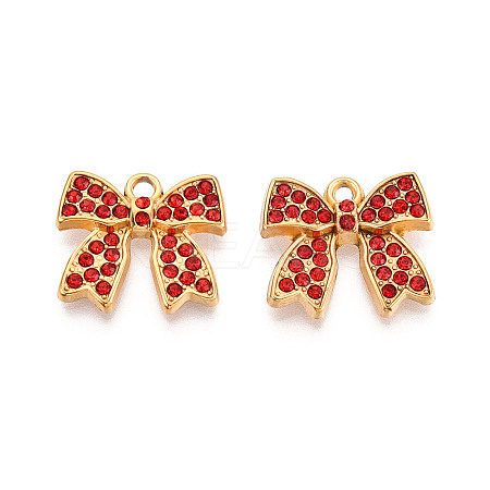 304 Stainless Steel Rhinestone Pendants STAS-T064-82G-02-1