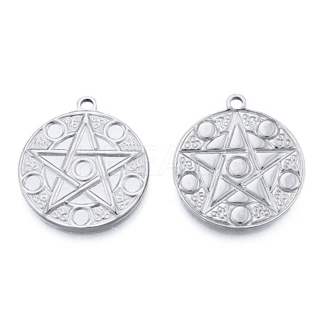 Non-Tarnish 201 Stainless Steel Pendants STAS-N098-214P-1