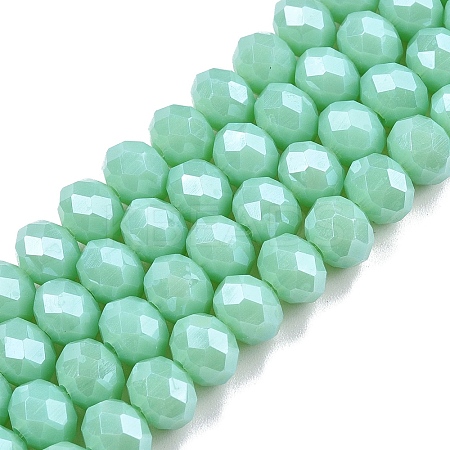 Electroplate Glass Beads Strands EGLA-A044-P8mm-A14-1