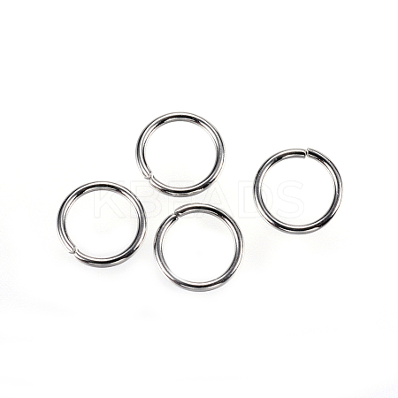 304 Stainless Steel Open Jump Rings X-STAS-D448-099P-8mm-1