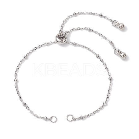 304 Stainless Steel Slider Bracelet Makings AJEW-JB01252-02-1