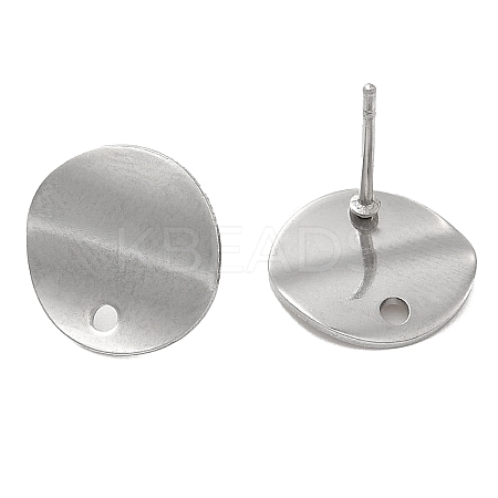 Non-Tarnish 201 Stainless Steel Stud Earrings Finding STAS-B035-07P-1