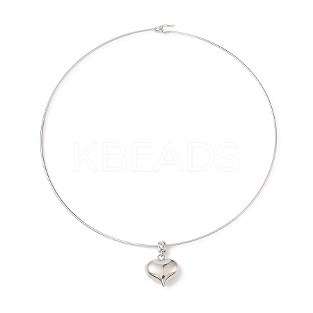 Brass Charm Necklace BJEW-Q350-04B-P-1