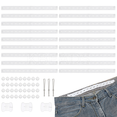 3 Sets DIY Sewing Polyester & PE & Iron Waist Button Kits DIY-PH0030-96B-1