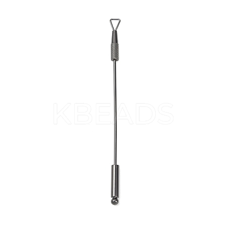 201 Stainless Steel Beadable Double Head Cuticle Pusher Nail Tools STAS-R161-01B-1
