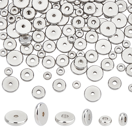 150Pcs 3 Style 202 Stainless Steel Spacer Beads STAS-UN0028-12-1