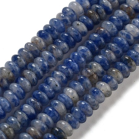 Natural Blue Spot Jasper Beads Strands G-K343-C18-01-1