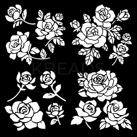 4Pcs 4 Styles PET Waterproof Self-adhesive Car Stickers DIY-WH0308-225A-093-1